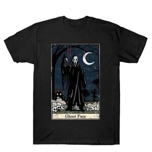 Scream Ghost Face Tarot Card T-Shirt, Size L, Excellent Pre-owned Condition